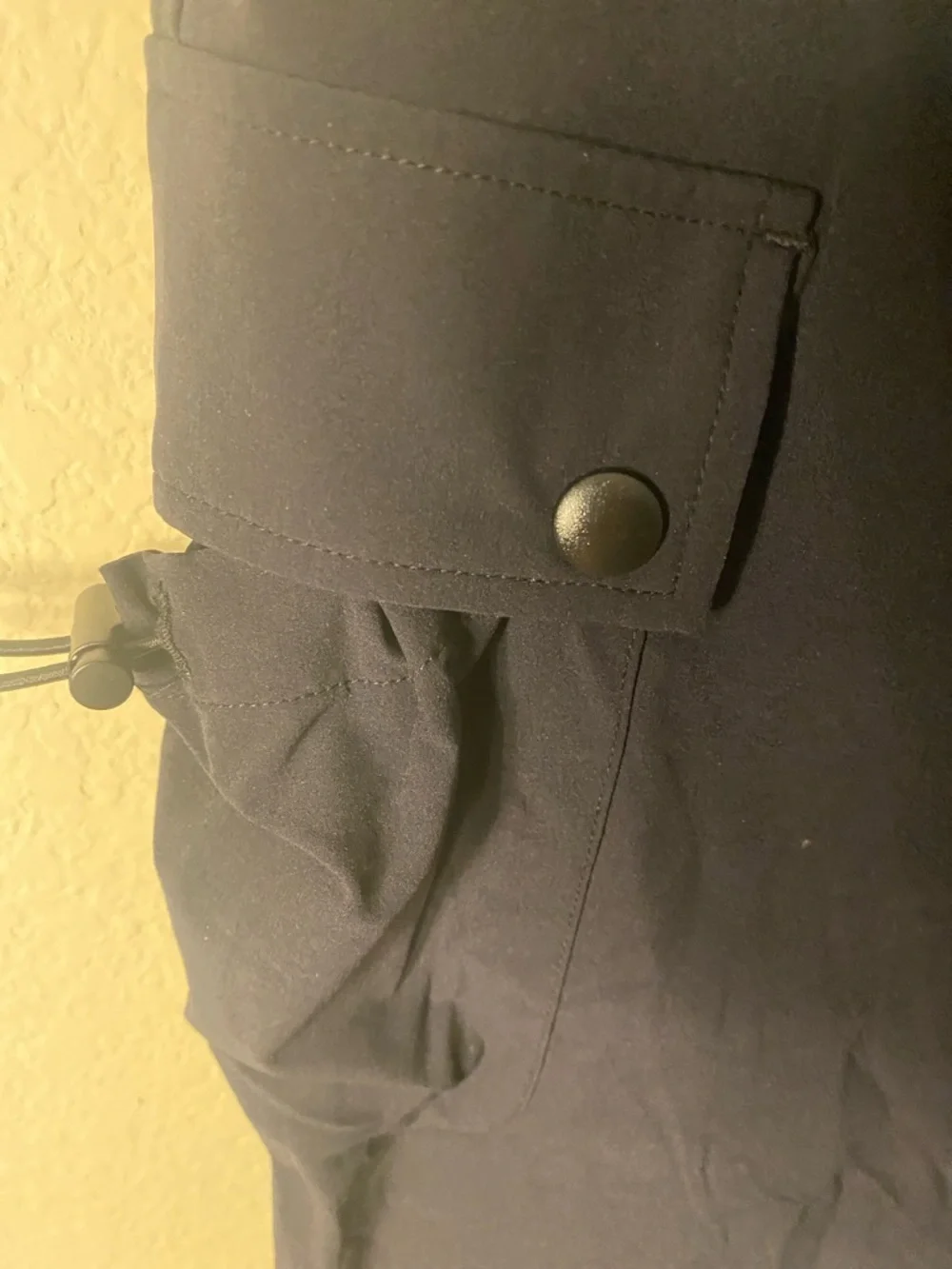 Mono B Black Maxi Cargo Skirt with Side Drawstring Pockets - Picture 4 of 9